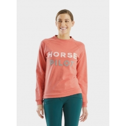 Horse Pilot - Team Sweat-Shirt Femme Rose Blush