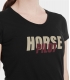 Horse Pilot Femme Team Shirt Noir