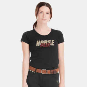 Horse Pilot - Team Shirt Femme Noir